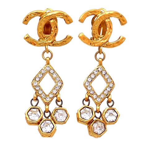 chanel vintage earings|how to authenticate chanel earrings.